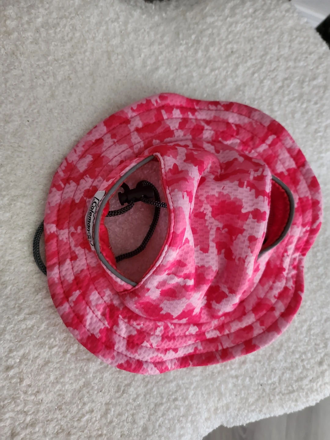 Coleman Pink Camo Dog Sun Hat (M)