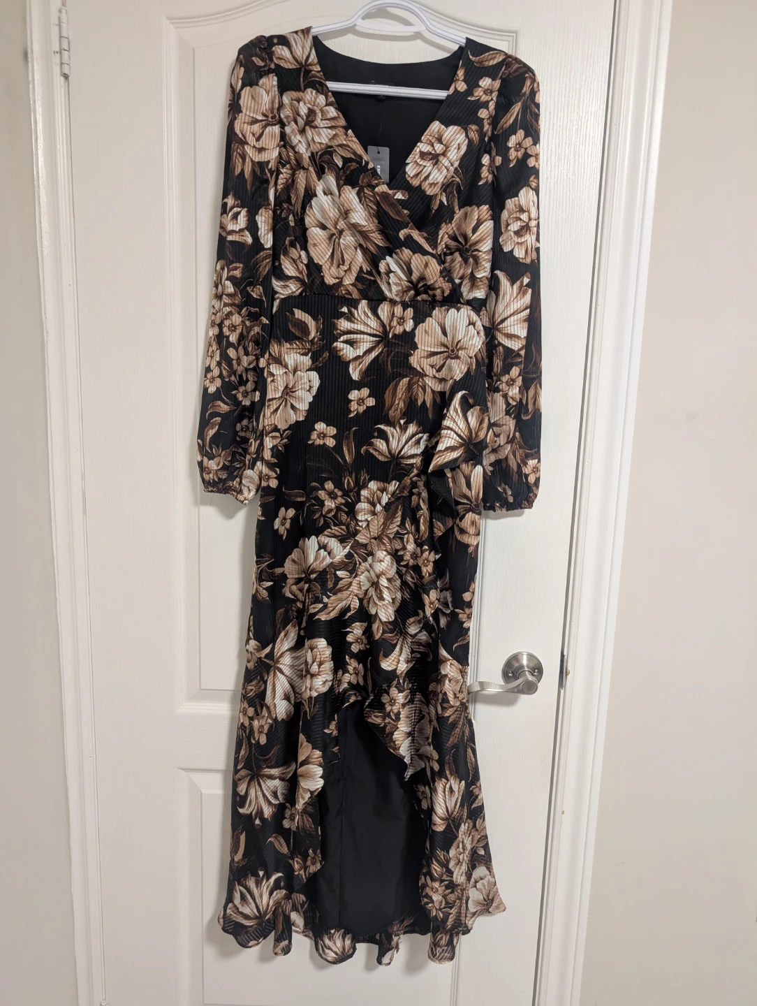 Floral Print Maxi Dress with Ruffle Detail - photo 3