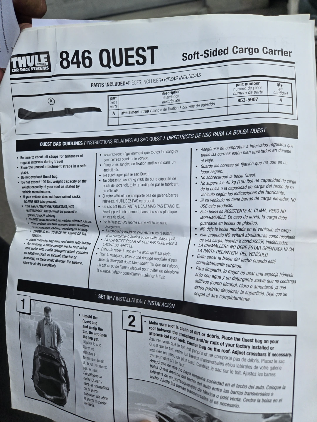 Thule 846 Quest Soft-Sided Cargo Carrier - photo 4