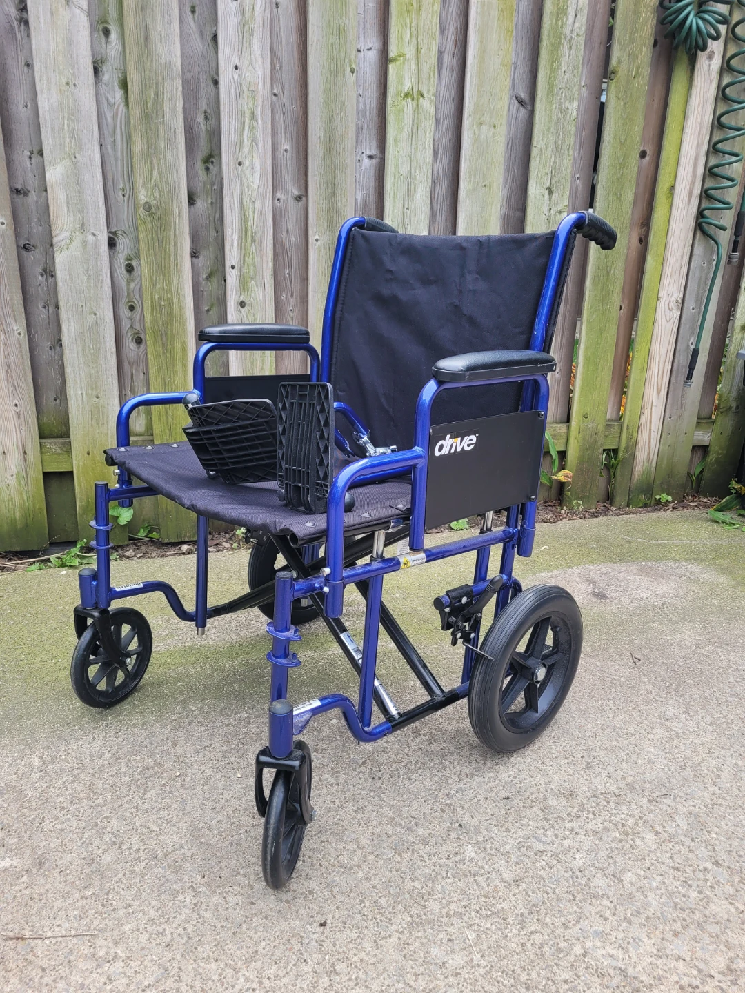 Drive Medical Blue Lightweight Transport Wheelchair - photo 2