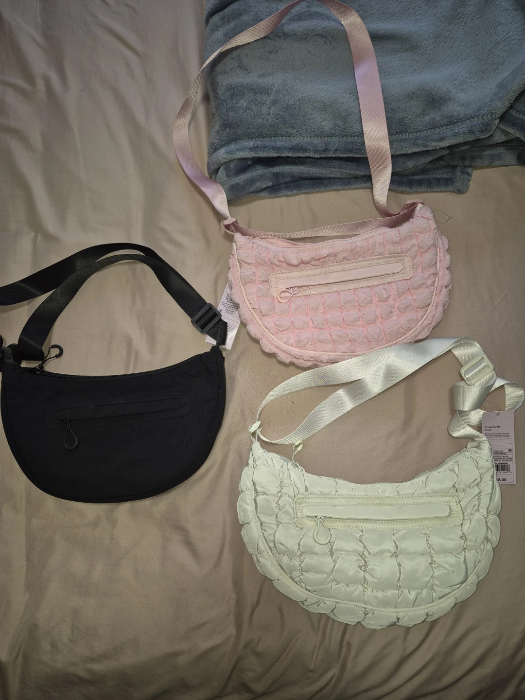 Wild Fable Quilted Crescent Shoulder Bag Bundle