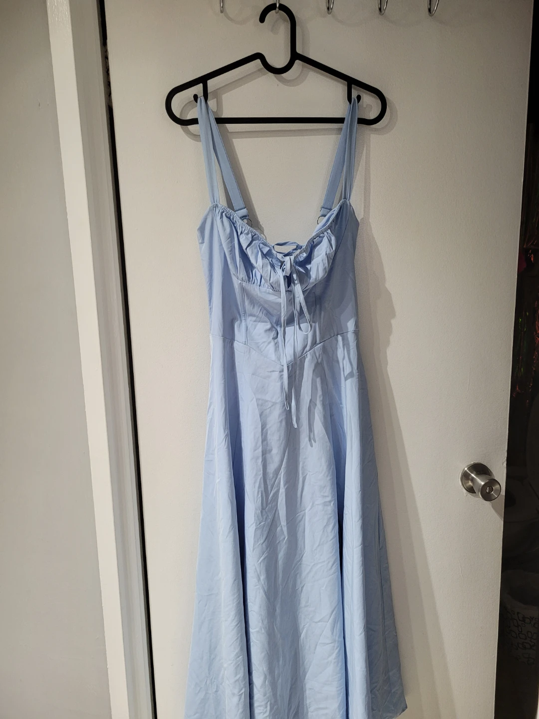 Light Blue Spaghetti Strap Dress