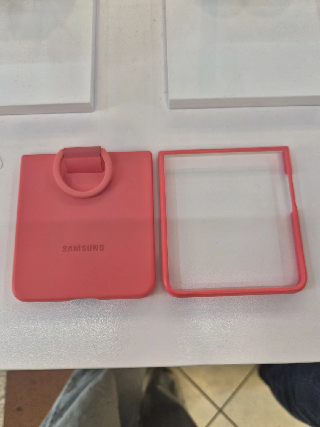 Samsung Flip Phone Case7  with Ring Holder - Coral