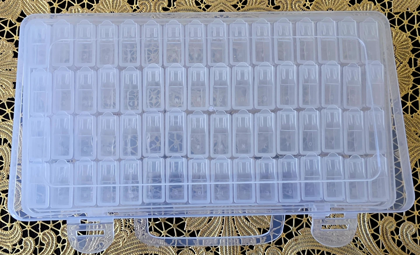 Clear Plastic Storage Case with 64 Compartments - photo 2
