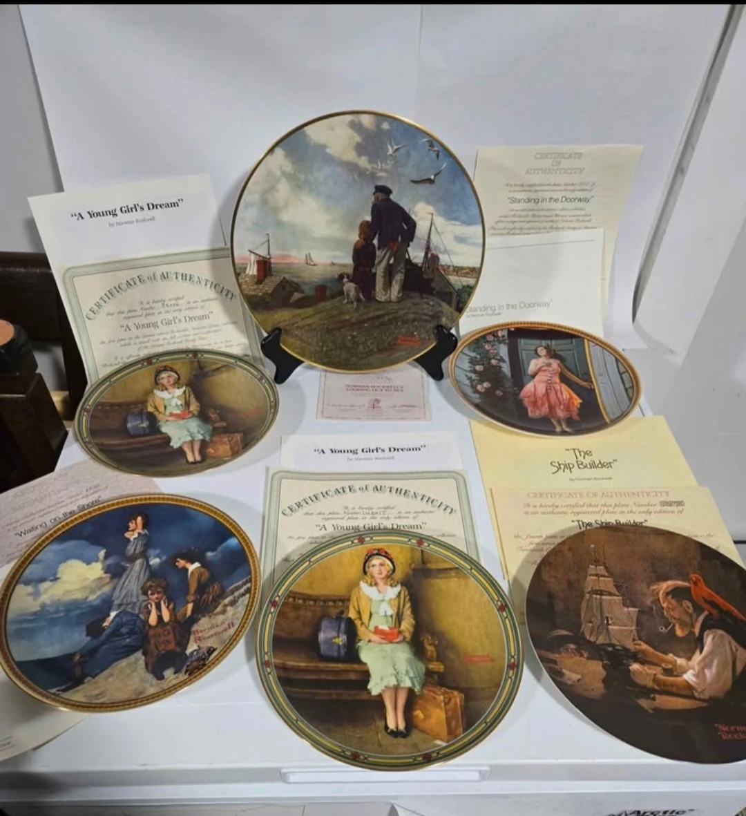 Collection of Norman Rockwell Collector Plates