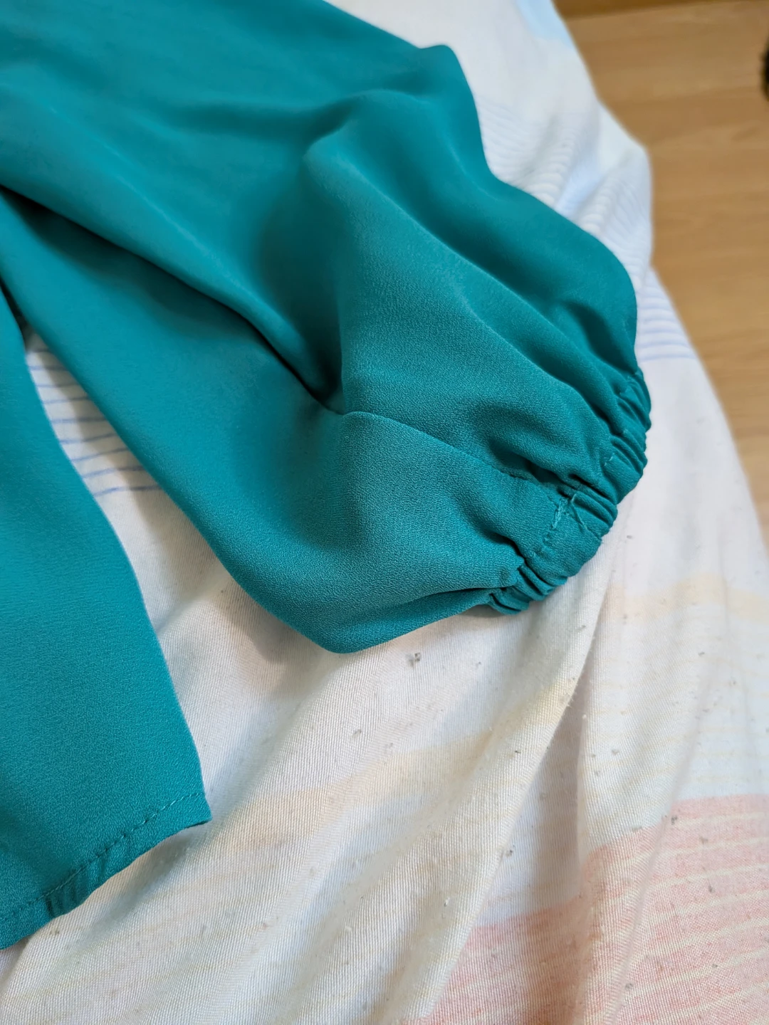 H&M Turquoise Cold Shoulder Blouse - photo 3