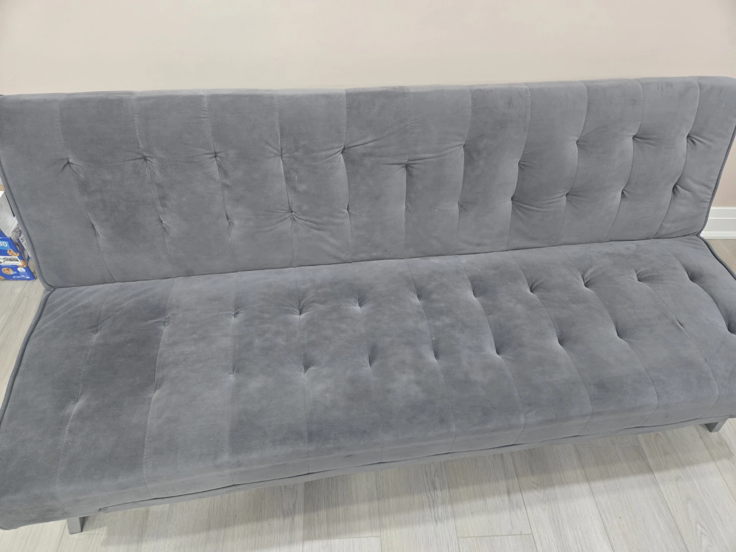Grey Tufted Sofa Bed - photo 2
