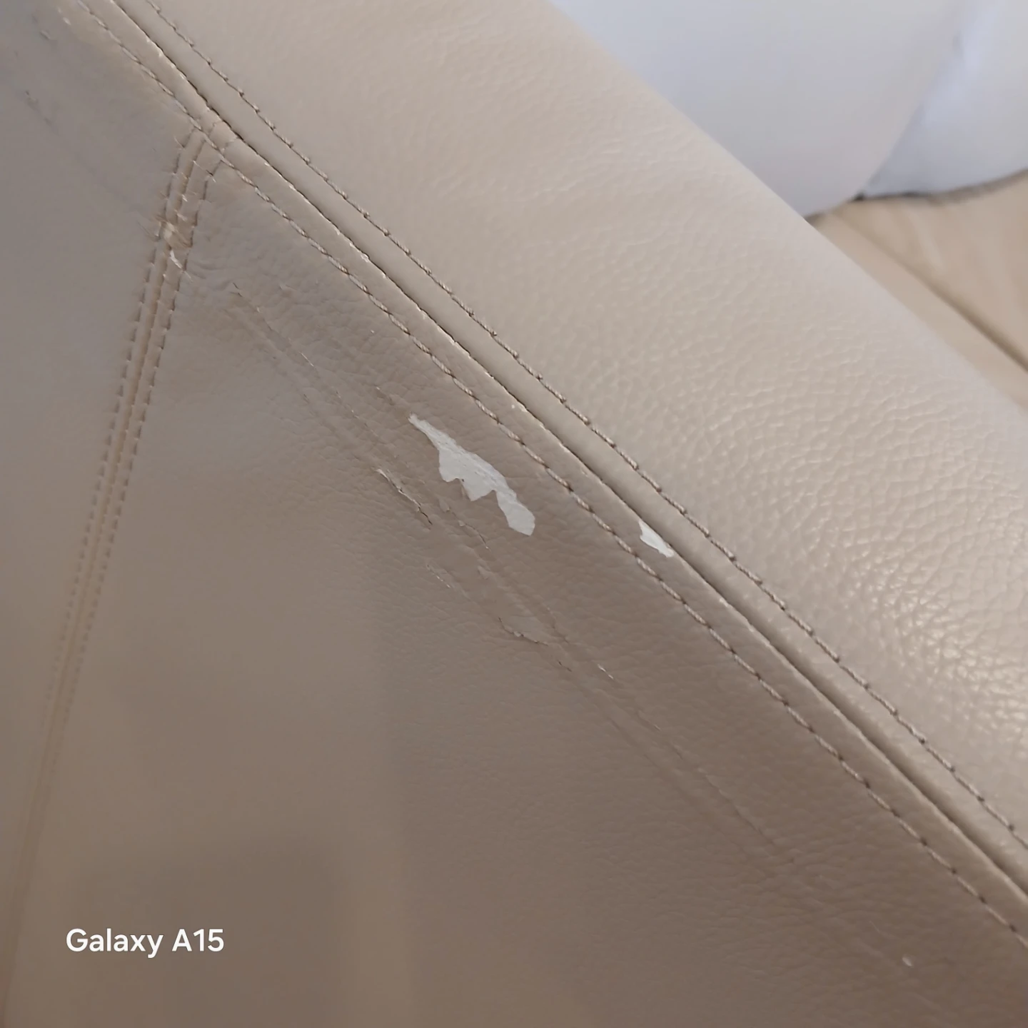 MOVING SALE - Tan Leather Loveseat Sofa Set of 2 - photo 2