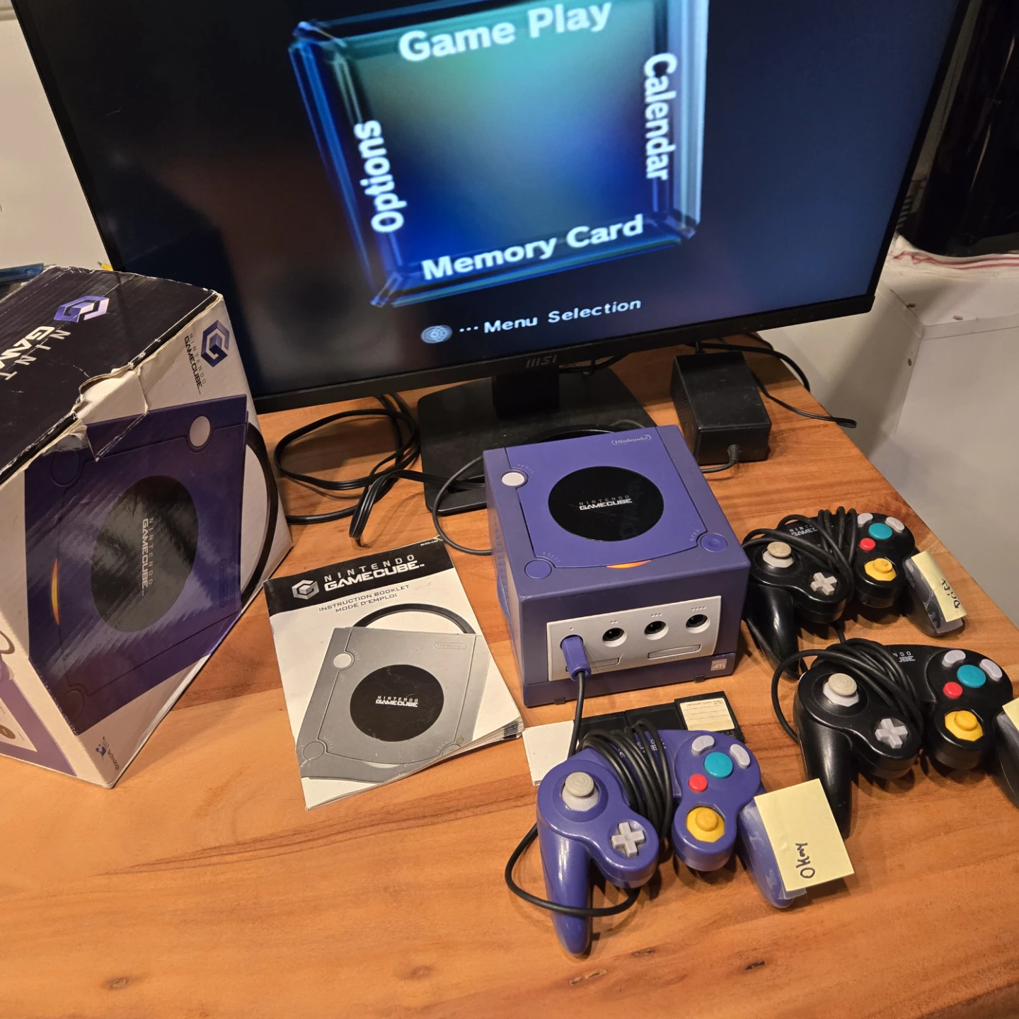Disc reader faulty. GAMECUBE LOT. All original. Firm. 4 mem card