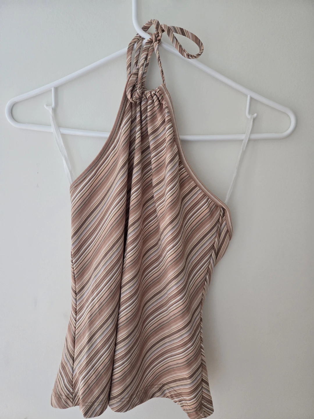 Halter Neck Striped Top - XS