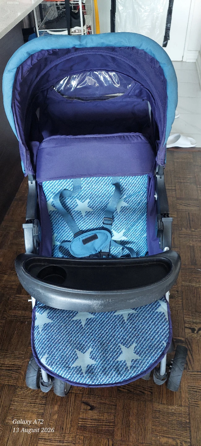 Blue Stroller with Stars