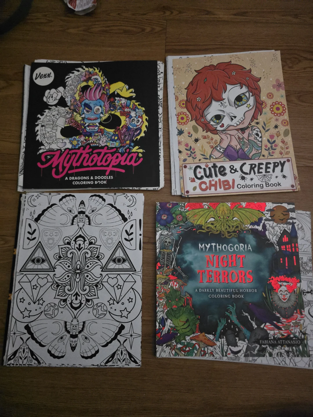 Horror & Fantasy Coloring Books & Alcohol Markers