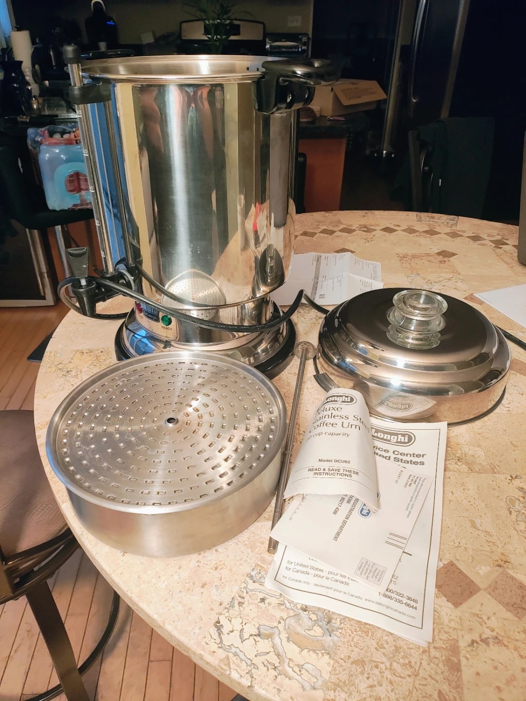 DeLonghi Deluxe 60-Cup Commercial Coffee Urn (Model DCU62) - photo 3