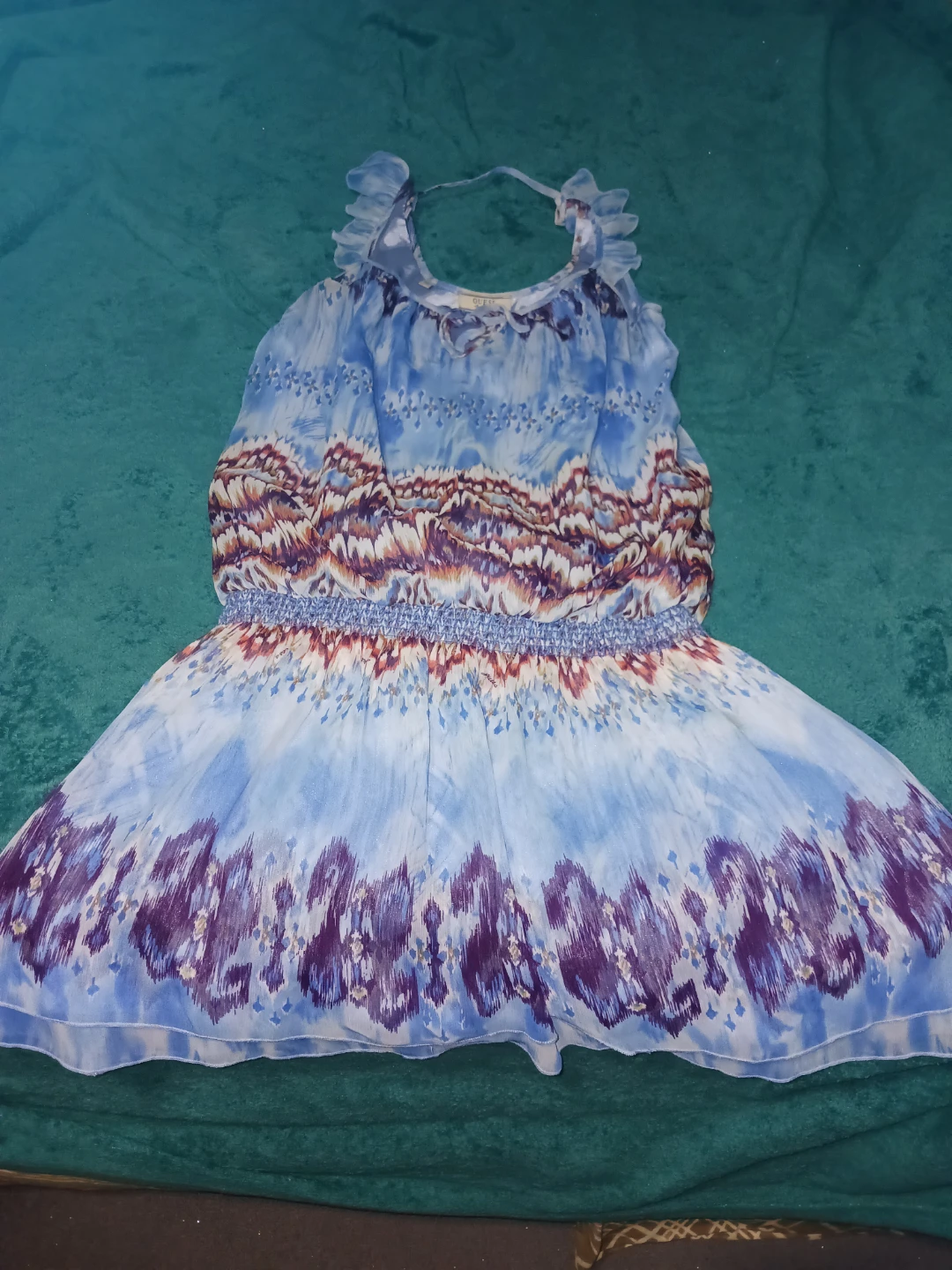 Guess Women's Blue Print Dress Size M