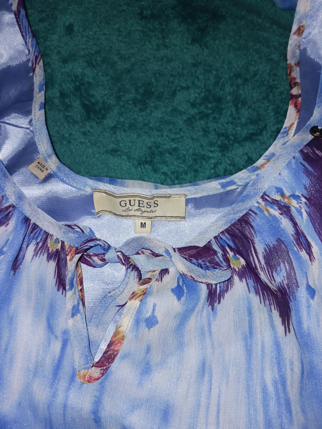 Guess Women's Blue Print Dress Size M - photo 3