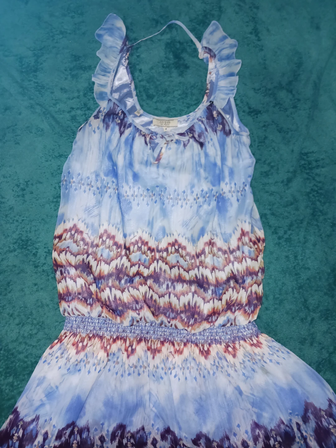 Guess Women's Blue Print Dress Size M - photo 4
