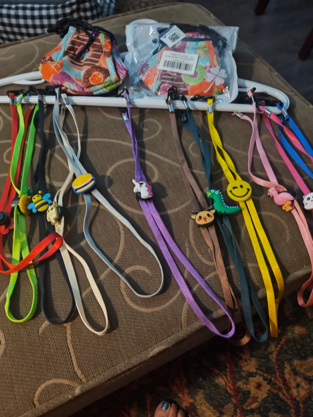 12 BN Kids masks & Lanyards