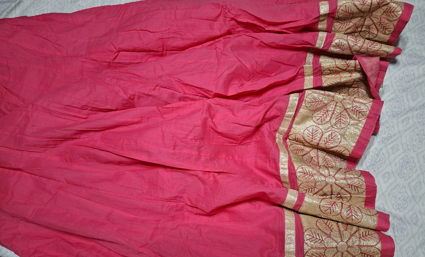 Pink Kurti with Gold Embroidery - Size 4XL - photo 3