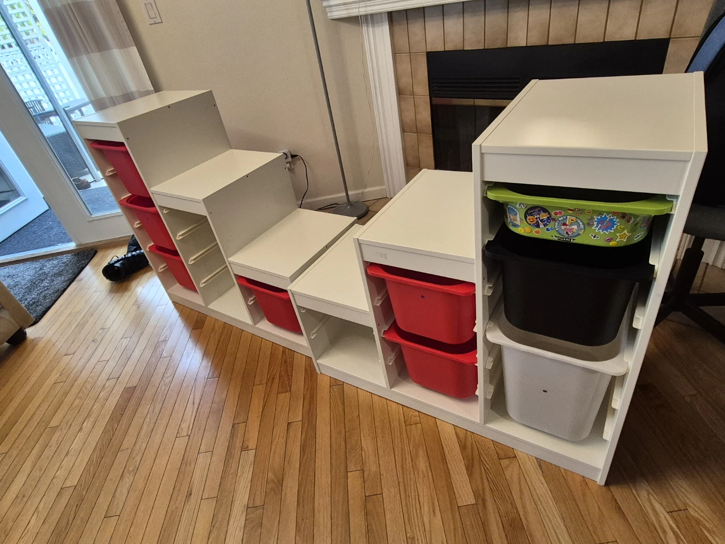 IKEA TROFAST Storage Unit x2 with Bins