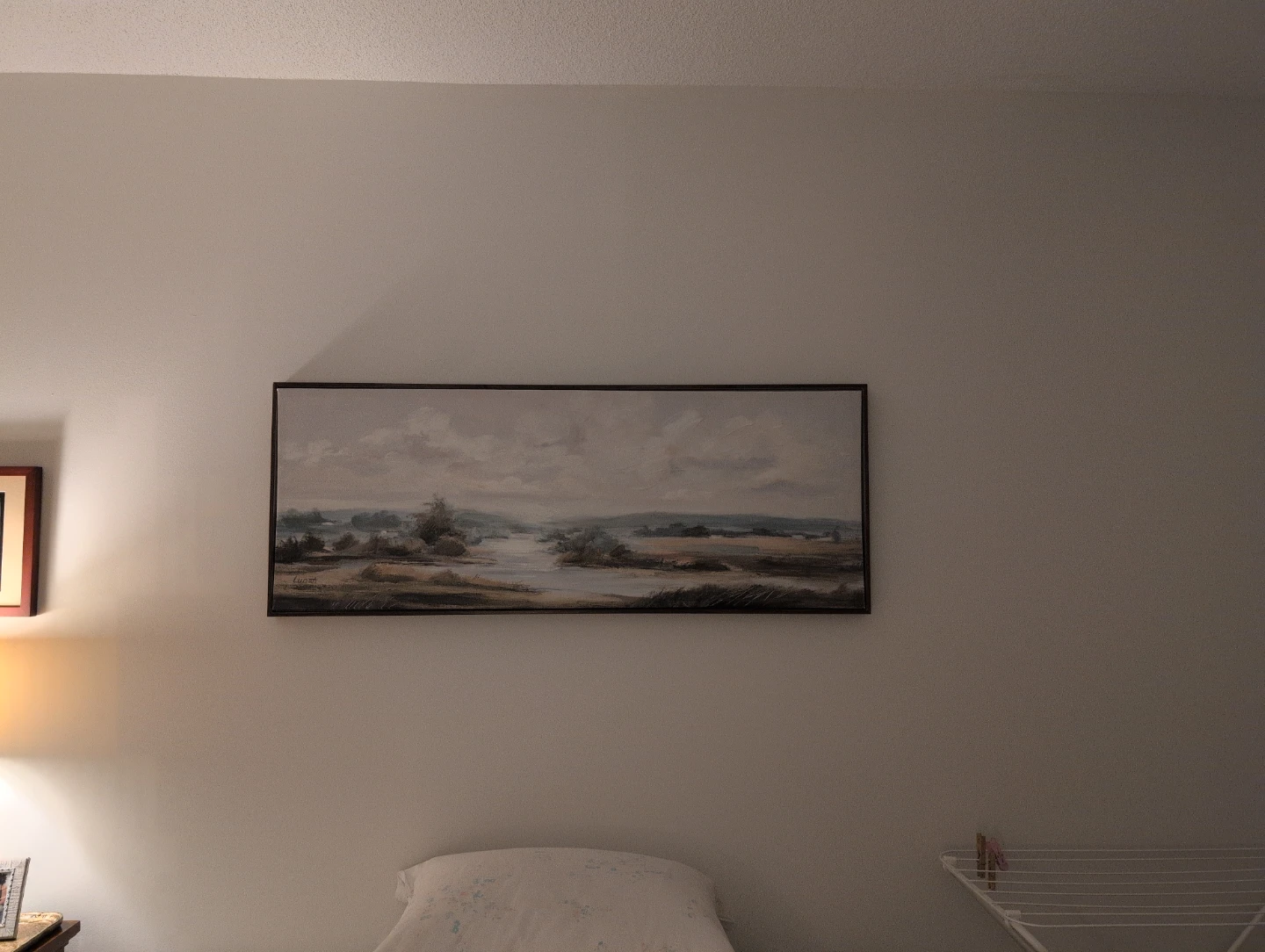 Textured canvas wall art 49"x19"