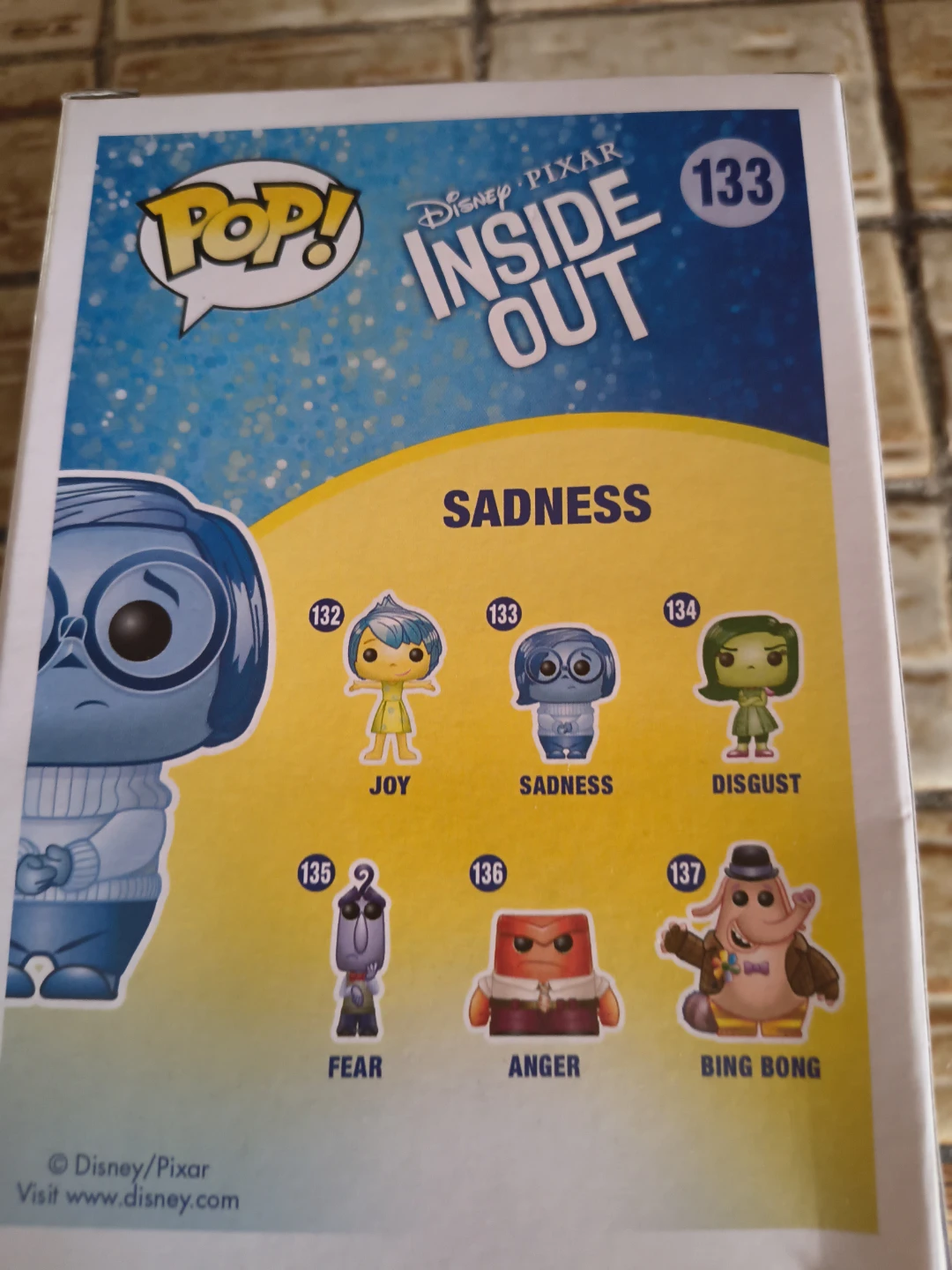 Funko Pop! Inside Out Sadness Vinyl Figure #133 - photo 4