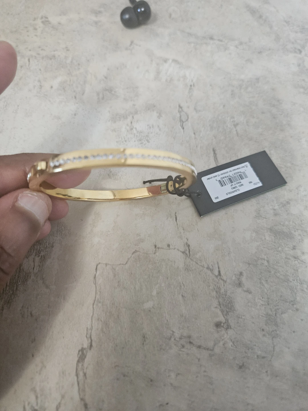 Kate Spade Gold Bangle Bracelet with Crystals - photo 2