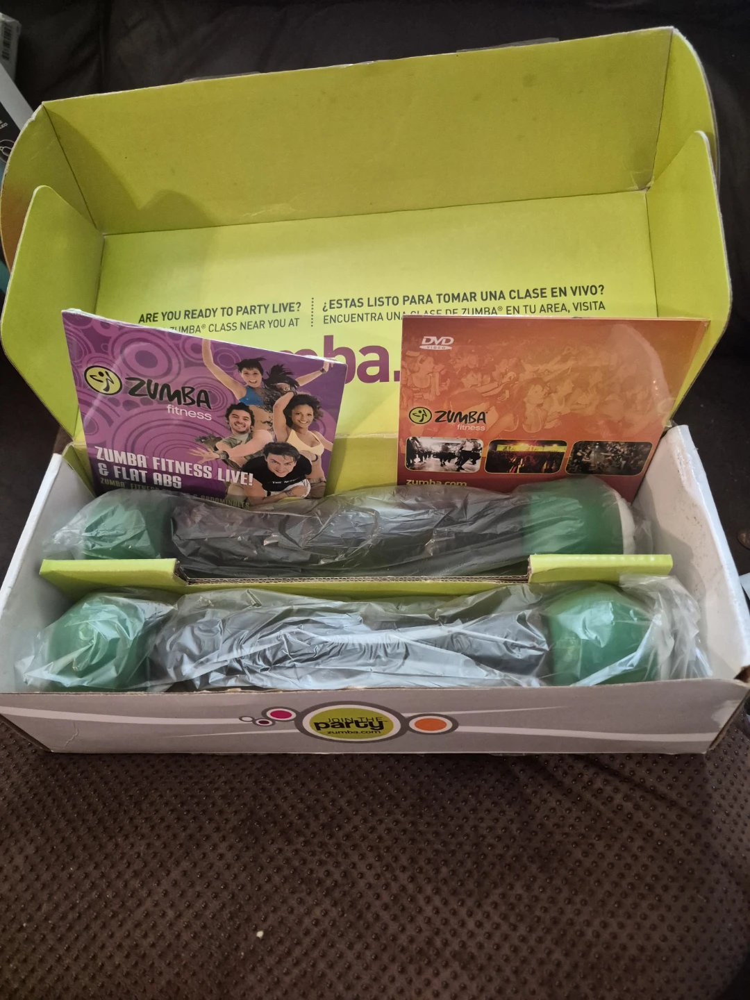 Zumba Fitness Live & 5 Flat Abs DVD and Dumbbells - photo 2