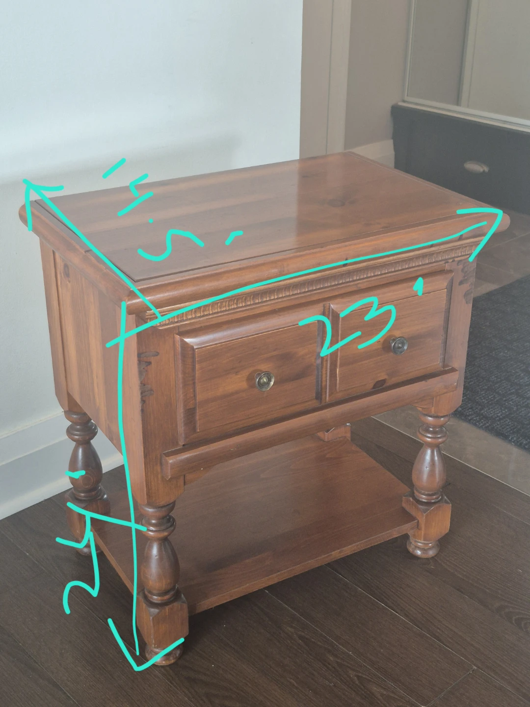 Wooden End Tables/ Night Tables with Drawers - photo 5