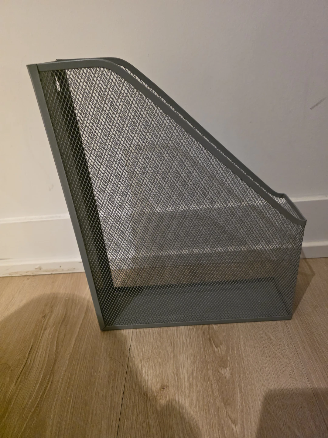 Grey Mesh Magazine Holder