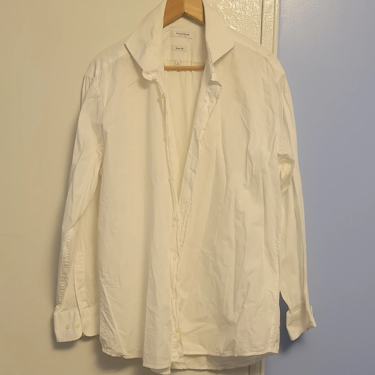 Isaac Mizrahi New York White Slim Fit Dress Shirt - photo 3