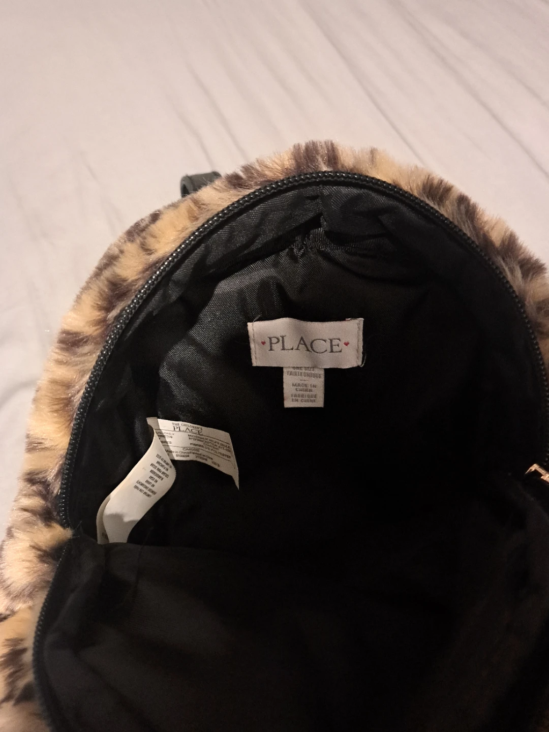 The Children's Place Leopard Faux Fur Backpack - photo 3