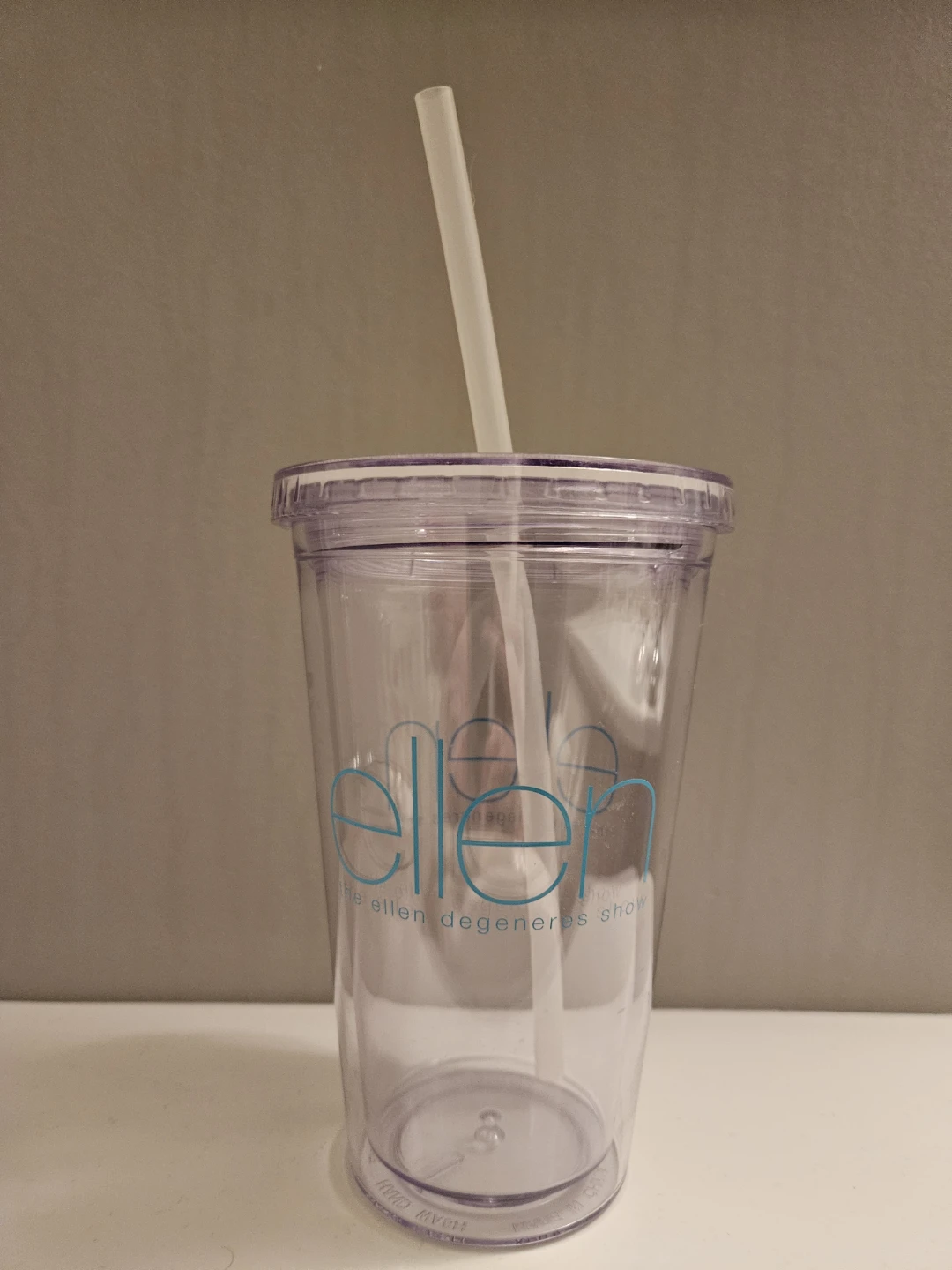 Ellen DeGeneres Show Tumbler with plastic Straw
