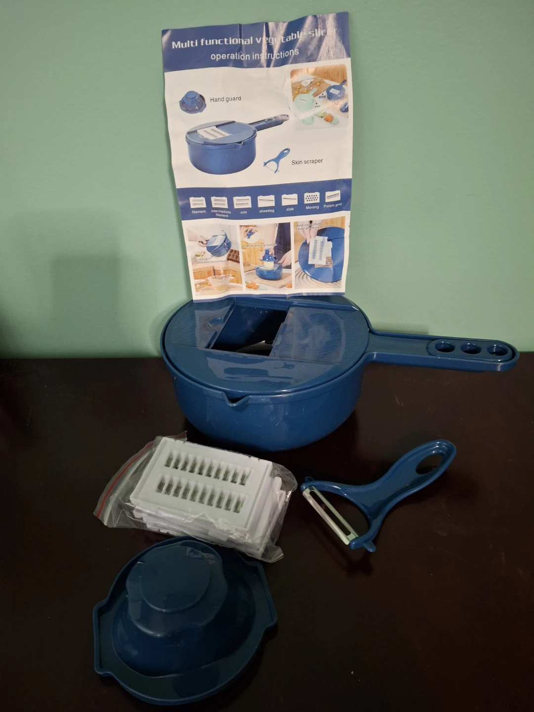 Blue Multi-functional Vegetable Slicer
