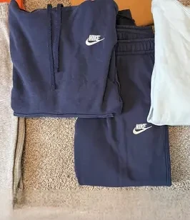 Nike Navy Hoodie and Sweatpants Set