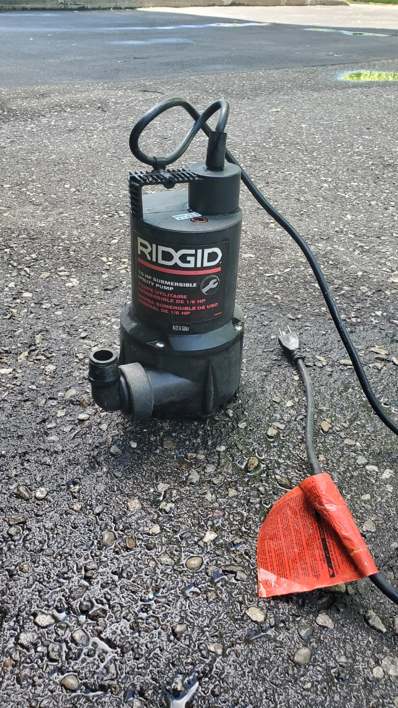 RIDGID 1/6 HP Submersible Utility Pump