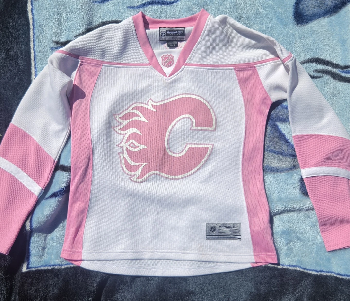 Reebok Calgary Flames Pink Jersey