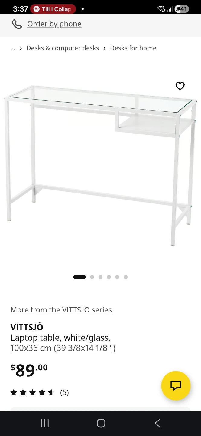 IKEA VITTSJÖ Laptop Table - photo 3