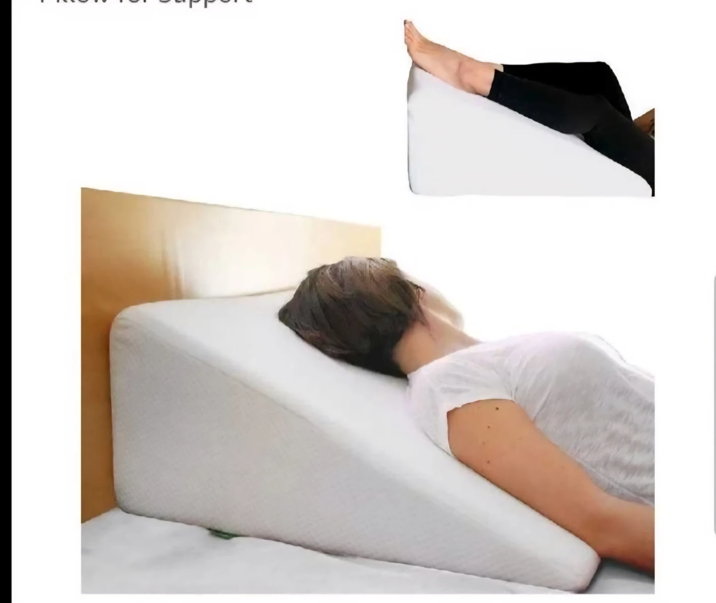 10" wedge pillow brand new sealed pkg