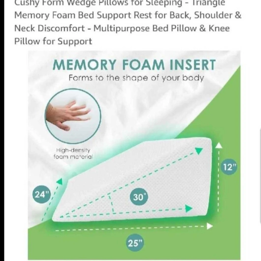 10" wedge pillow brand new sealed pkg - photo 2