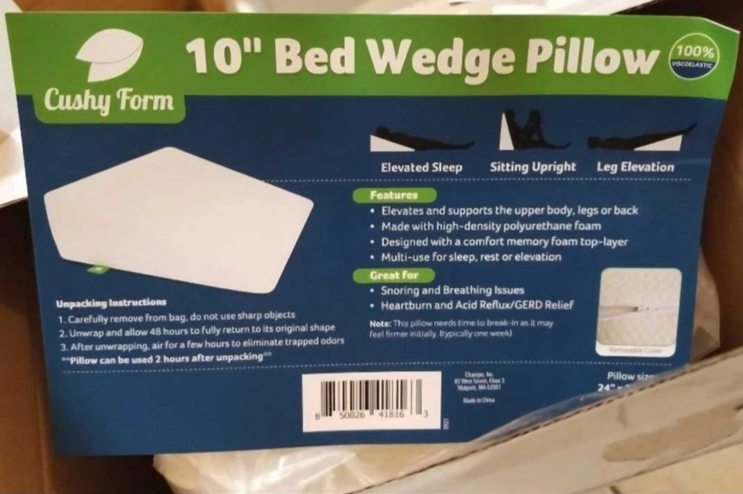 10" wedge pillow brand new sealed pkg - photo 4