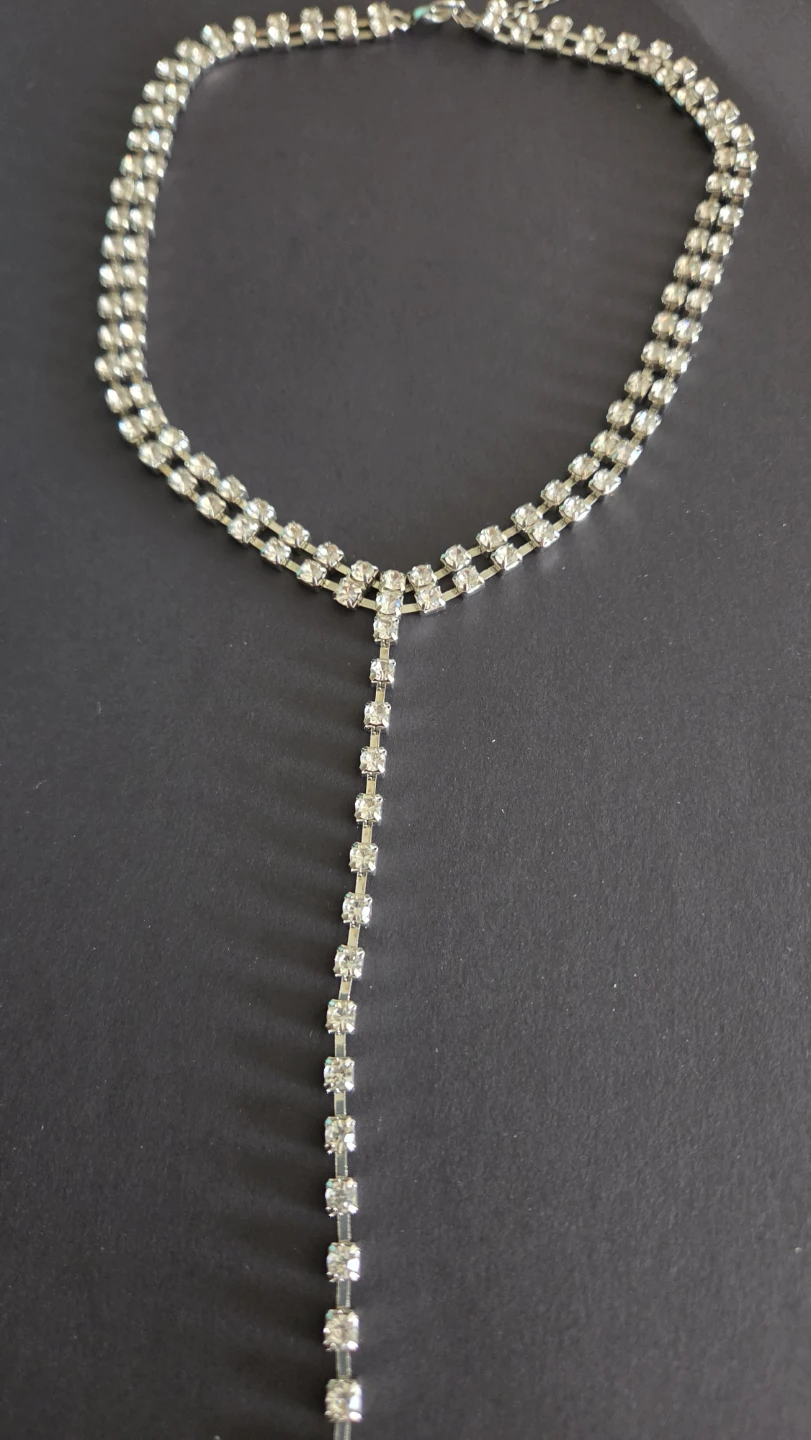 Rhinestone Necklaces and Earring Set - photo 5