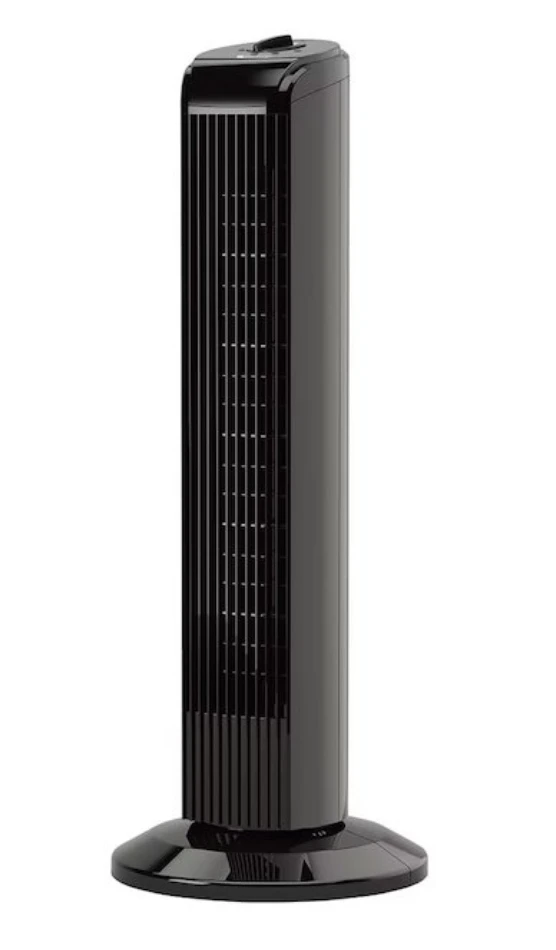 Utilitech Black Plastic 28-In 3-Speed Oscillating Tower Fan