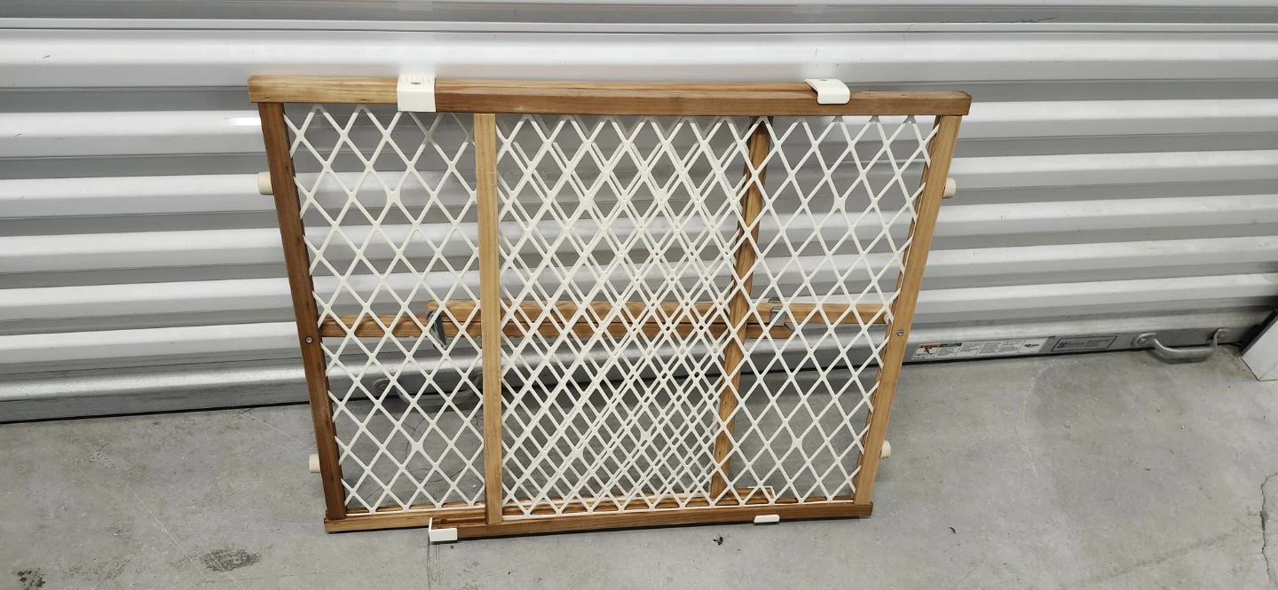 Wooden baby gate