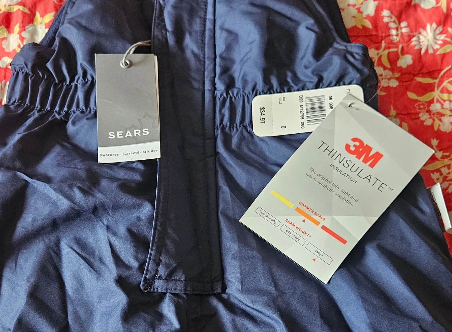 NEW! Kids 3m Thinsulated Snowpants Size 6 - photo 2