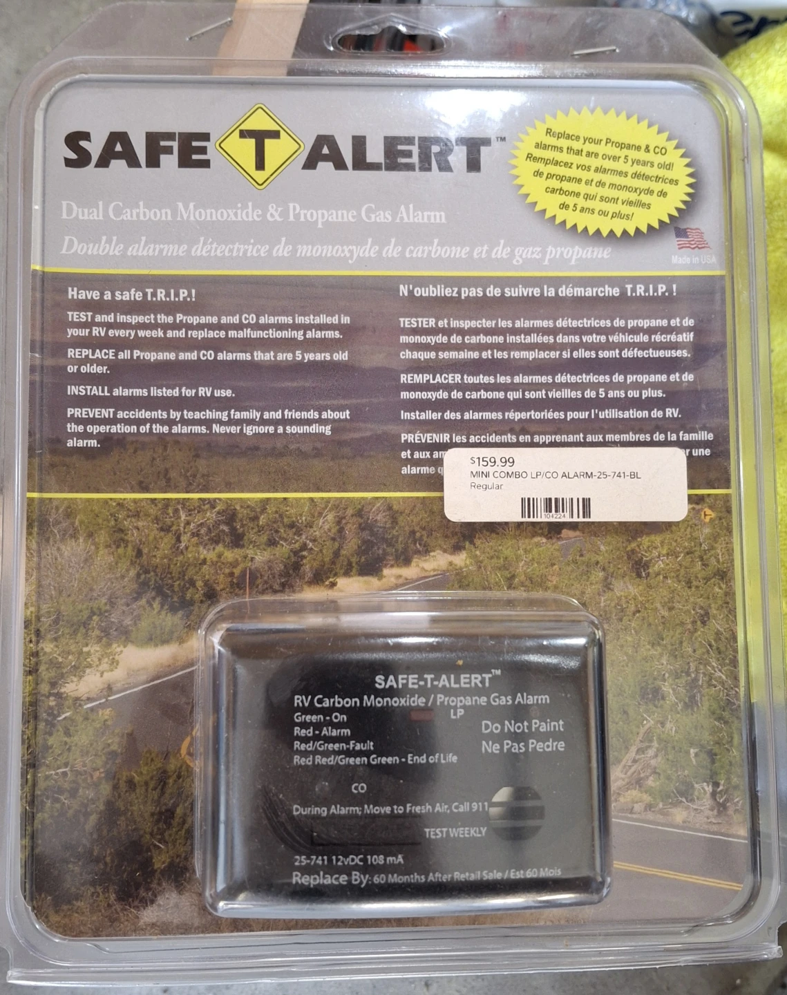 12 volt _Dual Carbon Monoxide & Propane Detector for RV use - photo 3