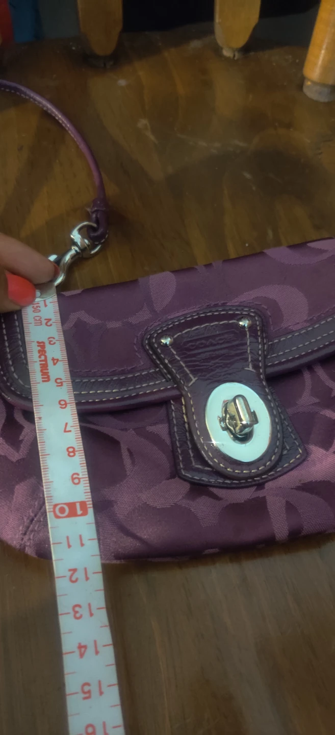Coach Purple Signature C Clutch Wristlet - photo 2