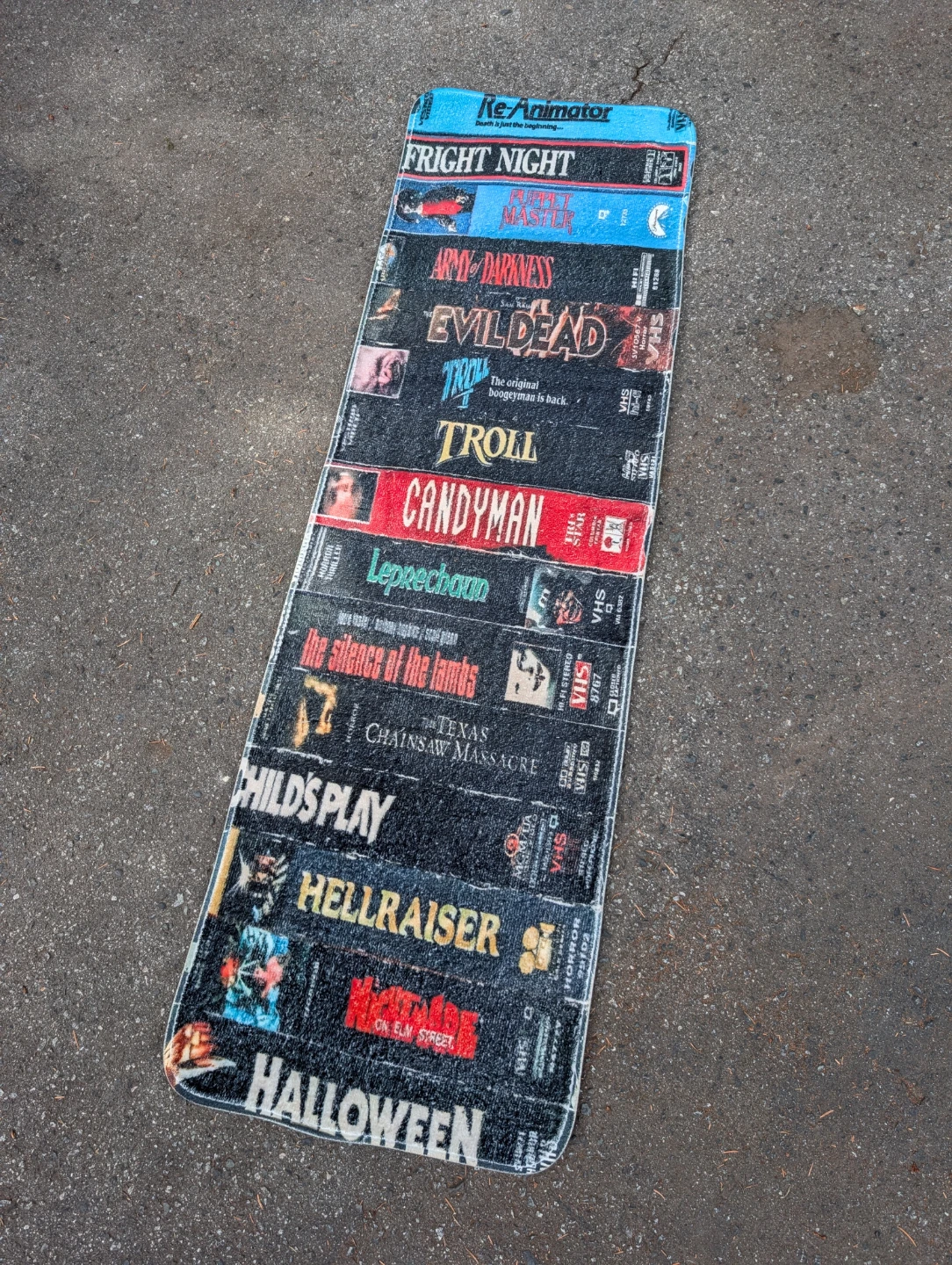 Horror Movie VHS Tape Rug