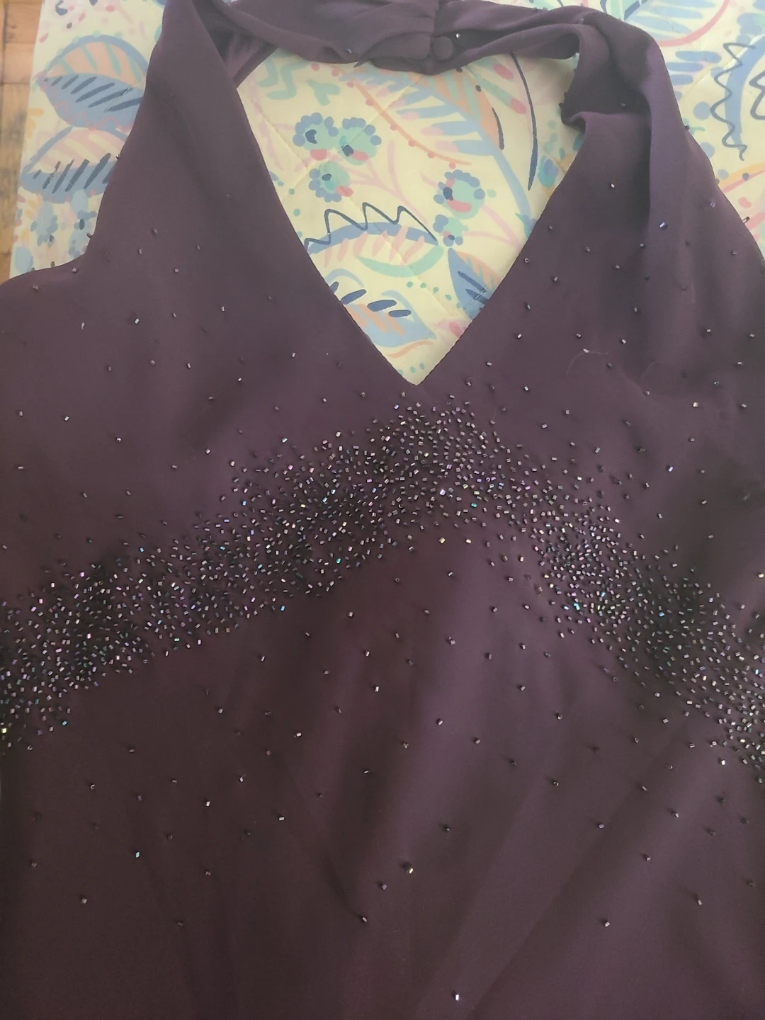 Nox U.S.A. Beaded Halter Dress XL