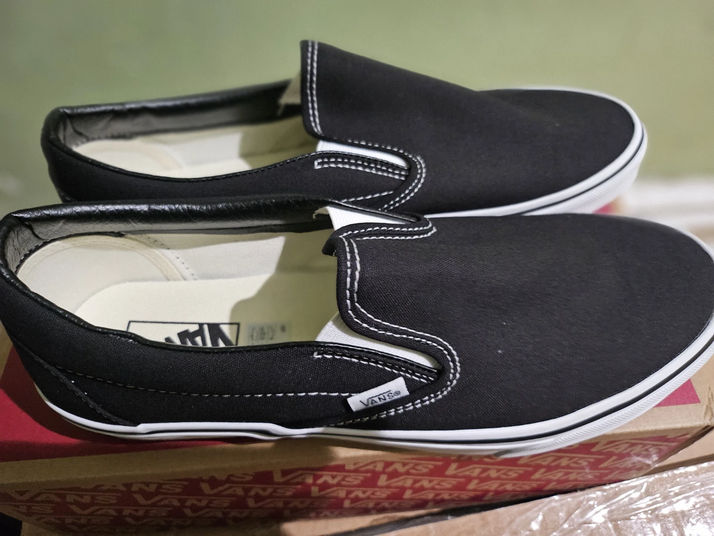 Vans Classic Slip-On Black Canvas Shoes - photo 3