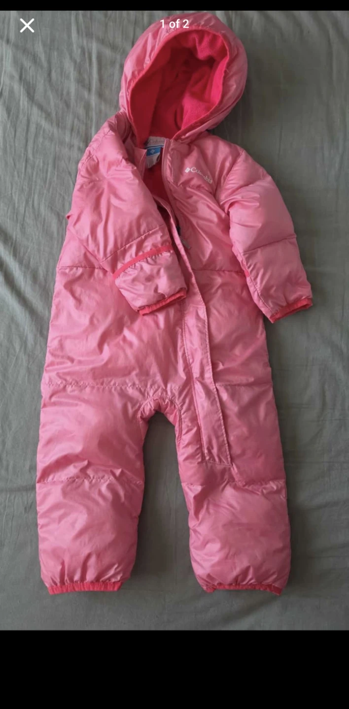 Columbia Pink Puffer Snowsuit - 12-18 Months